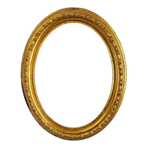 Oval frame with braid - with, in