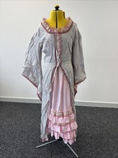 Women’s Period Fancy Dress Costume Silver and Pink Size Medium 10-12