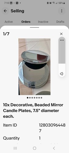 Small mirror plates - mirror, plates.