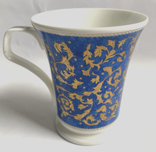 Dunoon Mantua by Cherry Denman Winding Vines Blue Bone China Mug Cup 210ml