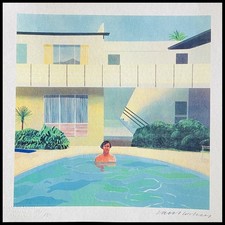 David Hockney Lithograph COA