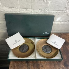 Vintage Ilias Lalaounis 925 Silver and Brass Dishes “Grapes” & “Barley” Boxed