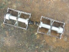 VINTAGE ATOM DOUBLE SIDED RACING BICYCLE PEDALS, RAT TRAP TYPE