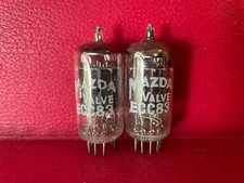 MAZDA ECC83 / 12AX7 pair Dual Triode Tube Vintage audiophile