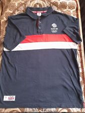 London 2012 Team GB Polo T Shirt Men's Navy Medium Size
