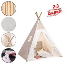 120cm large canvas kids teepee - canvas,