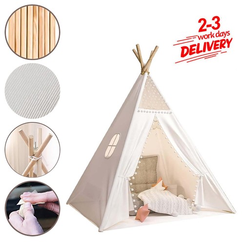 120cm large canvas kids teepee - kids,