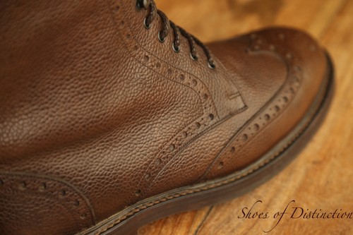 Barker brown grain leather - brown,