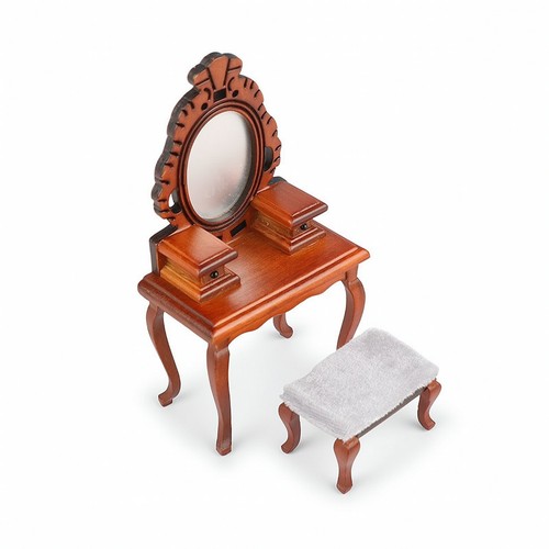 Miniature vanity set wooden - vanity,