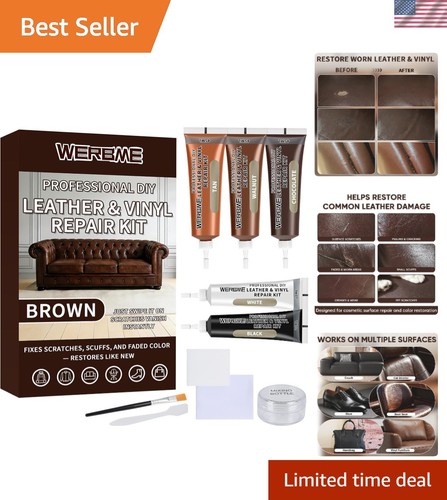Brown leather vinyl repair - vinyl,