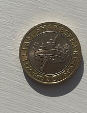 Two Pound 2016 William Shakespeare Coin £2 Sterling Sword and Crown