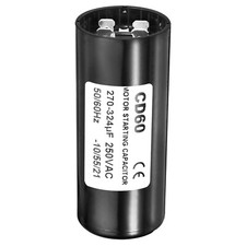270-324uF/Mfd 250VAC 50/60Hz Motor Start Capacitor CD60 Run Capacitor Black