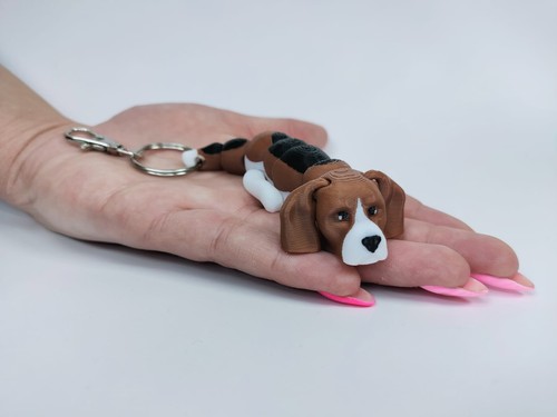 Printed beagle dog flexi - 3d,