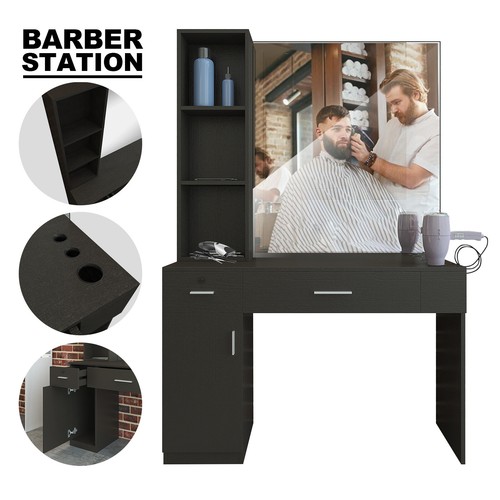 Salon barber station wall - barber,