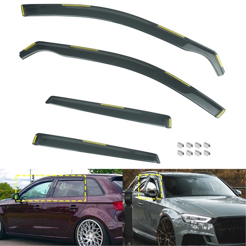 4pc tinted wind deflectors - tinted,