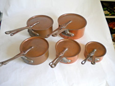 Vintage Copper pan set with