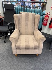 Brown Fabric Striped Next