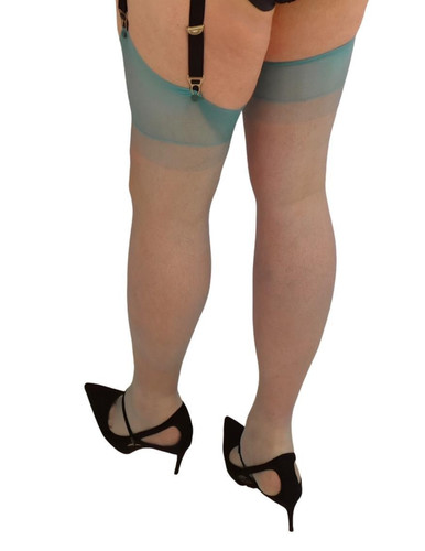 Green nylon stockings 100 - green, 100%