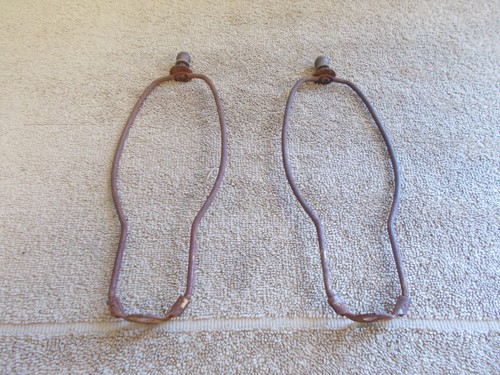 Vtg pair lamp - w, /