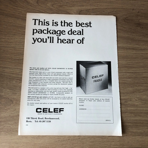 Hifis06 magazine advert 11x8 - advert,