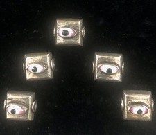 Silver  Eye Bead Amulet.