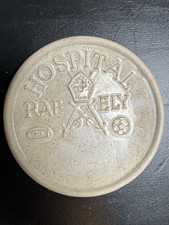 RAF ELY Air Force Hospital Prickwillow Stoneware Studio Pottery Plate Unique