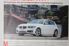 Original 2015 BMW 116d EFFICIENT DYNAMICS PLUS  Autocar mag road test No 5218