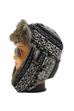 CLEARANCE Men Women Russian Winter Warm Trapper Hat Aviator Army Tartan Fur UK