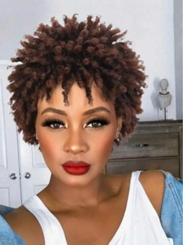 Short faux locs - locs, wig