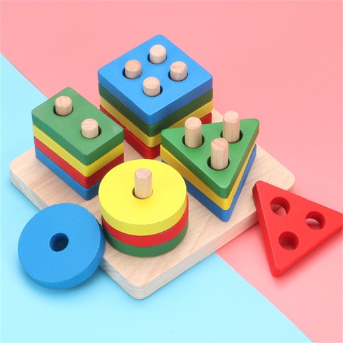 Wooden shape sorter - shape, 4