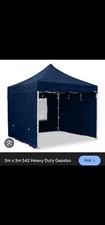 All Seasons Gazebos 3mx3m Heavy Duty Waterproof Pop up Gazebo 4 Side Walls