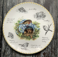 Robin Plate. Danbury Mint