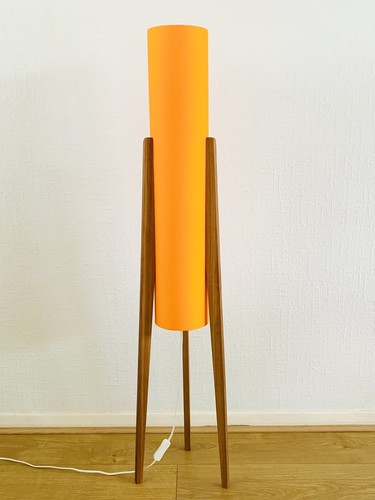 Hand made teak orange rocket - hand,