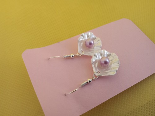 Shell petal shaped acrylic - petal,
