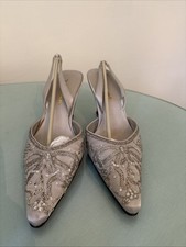 Satin Silver Slingback Kitten