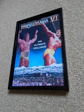 WWF WRESTLEMANIA POSTER PRINT vintage NEW