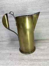 Trench Art WW1 Artillery  Shell Curved Jug  Shell DATED  1915 DUSSELDORF antique