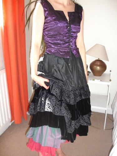 Steampunk saloon girl costume - steampunk,