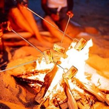 New Marshmallow Toasting Forks Smores Sticks for Fire Pit Telescoping Marshm