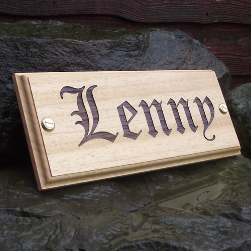 Horse name plate - name, stable