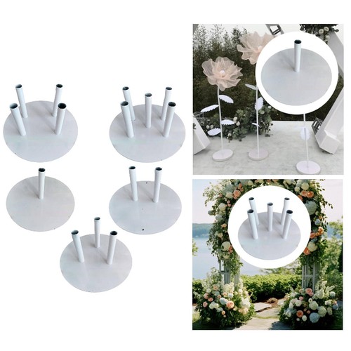 Flower pole display stand base - pole,