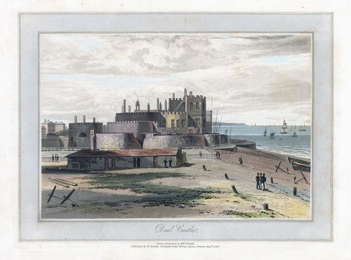 1823 original antique aquatint - original,