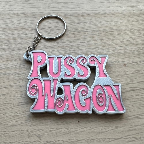 Pussy wagon keyring inspired - wagon,