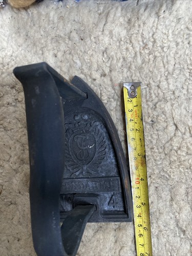 French vintage flat iron sad - flat, iron/sad