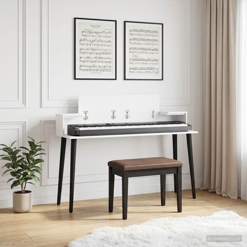Studio desk white - desk, x