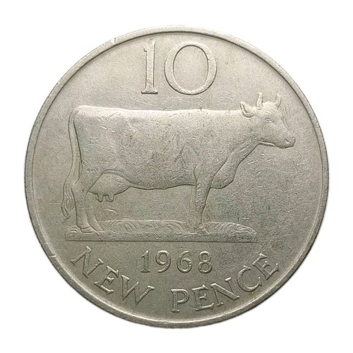 1968 guernsey pence - guernsey, coin