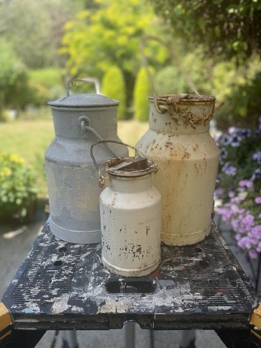 Three rare antique milk - three,