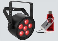 Chauvet DJ SlimPAR H6 ILS 6x8W LED RGBAW-UV Disco Light AND D-FI USB Transceiver