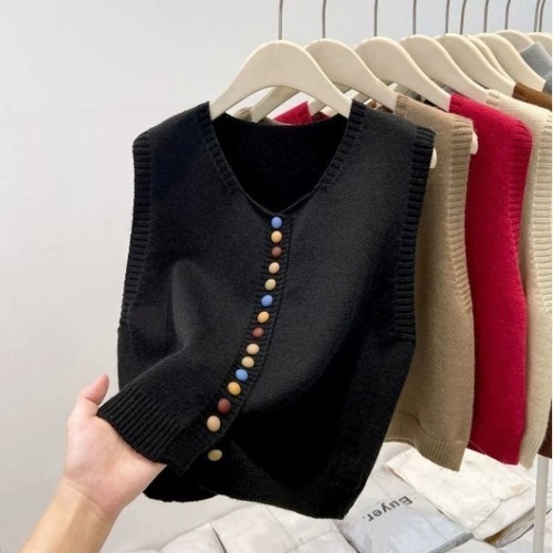 Lady knit cardigan sleeveless - lady,