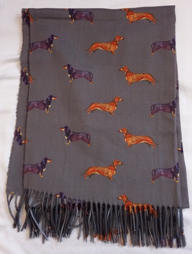 Large dachshund print scarf - dachshund,
